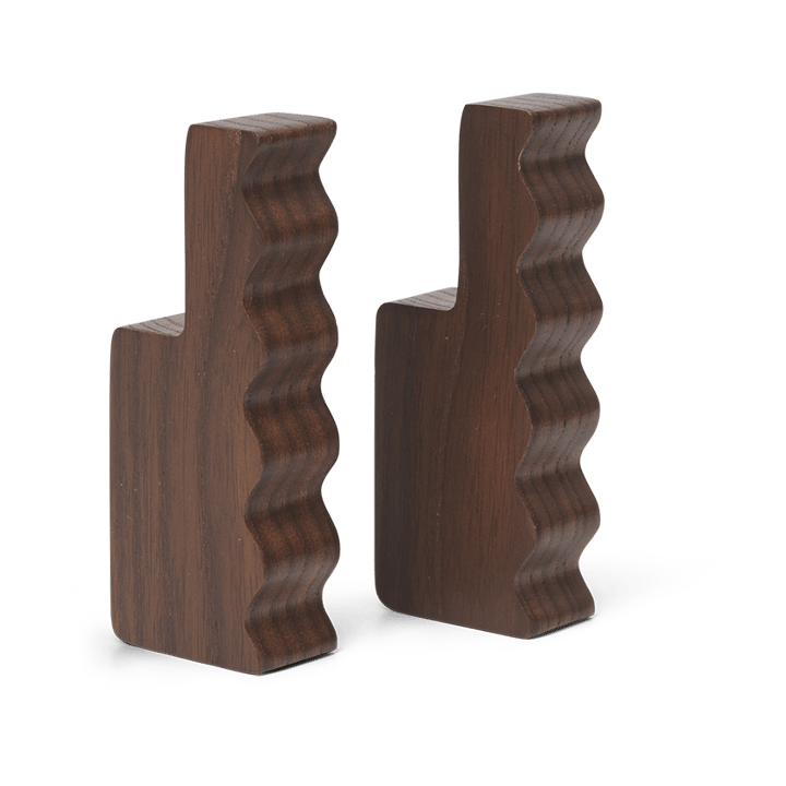 Unda krok 2-pack - Dark Brown - Ferm Living