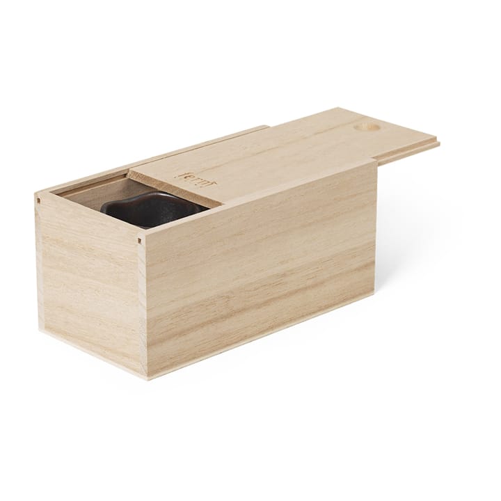 Uneru Mini kruka med fat 2 delar - Black - ferm LIVING