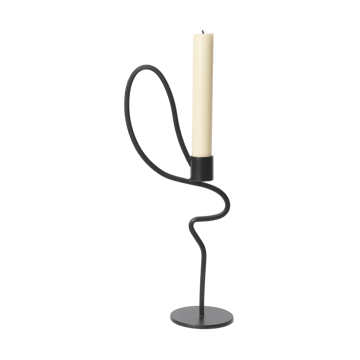 Valse ljusstake high - Black - Ferm Living