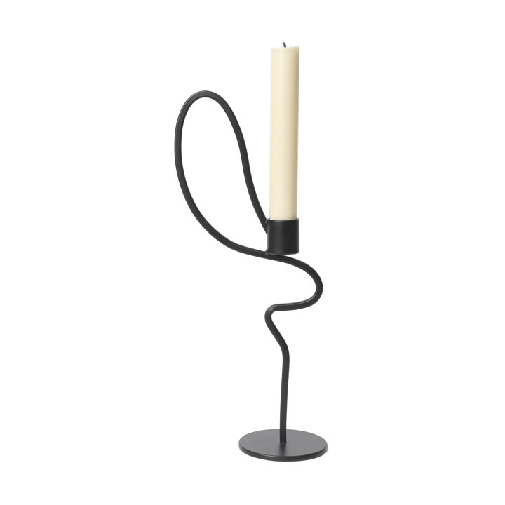 Valse ljusstake high - Black - ferm LIVING