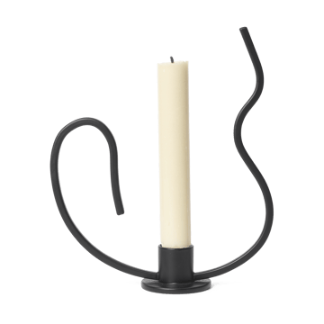 Valse ljusstake low - Black - Ferm Living