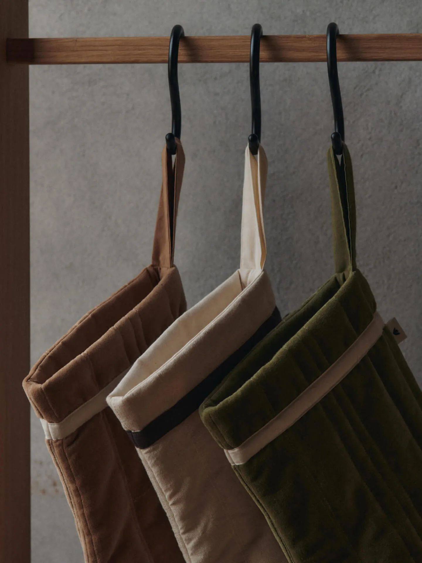 Vari quilted julstrumpa, Cotton-natural Ferm Living