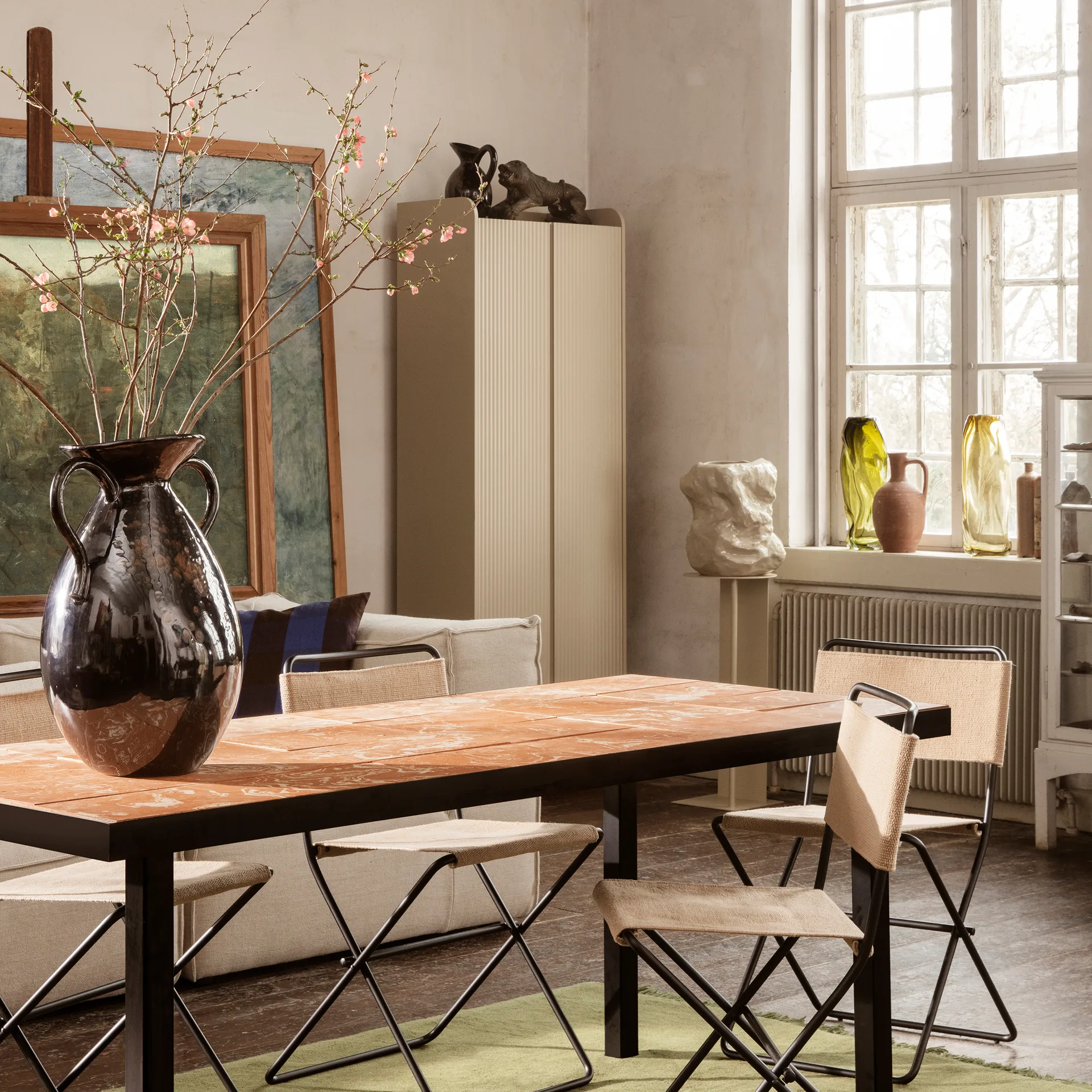 Verso golvvas 49 cm, Svart-brun Ferm Living