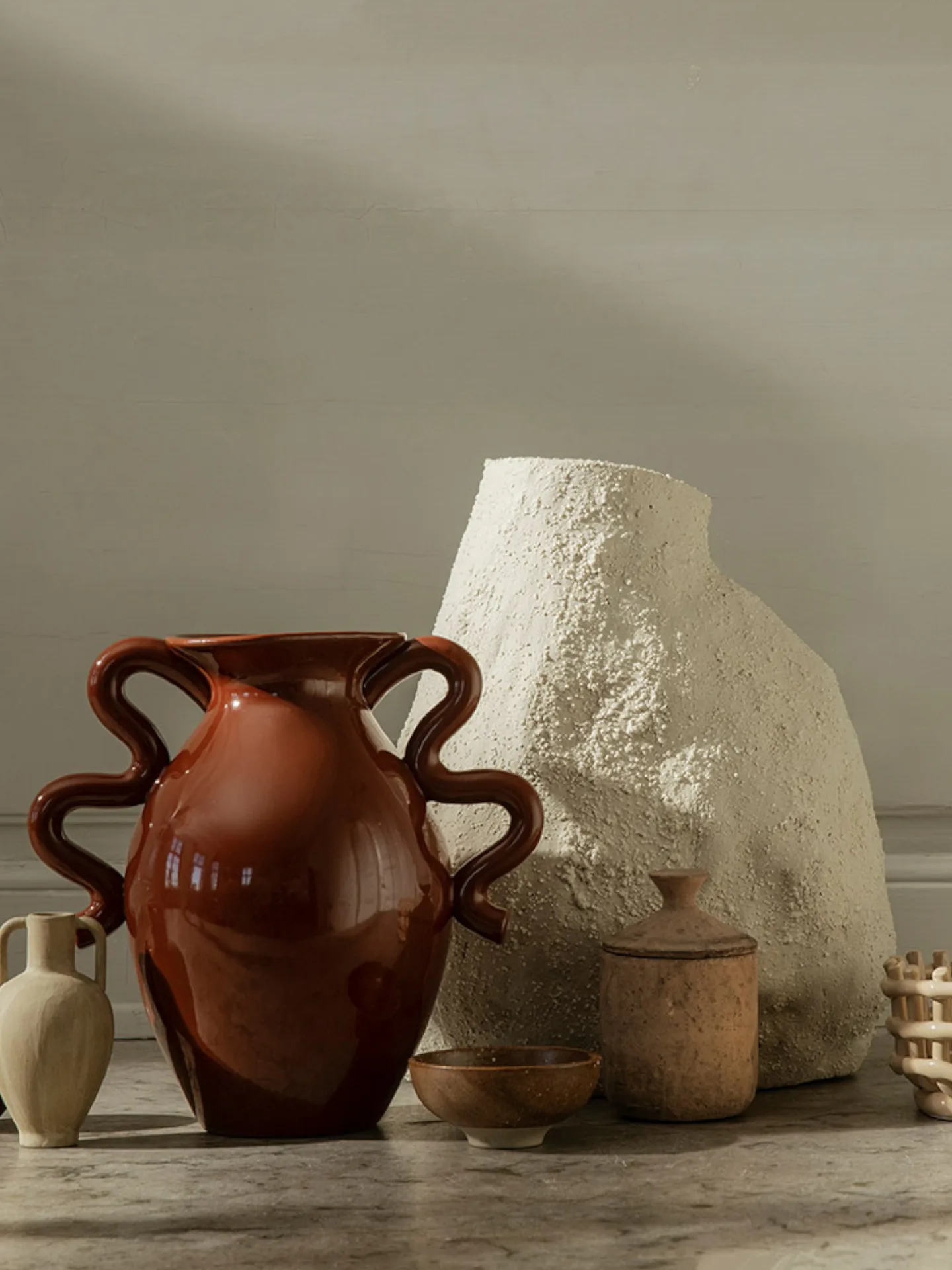 Verso vas 27 cm, Terracotta Ferm Living