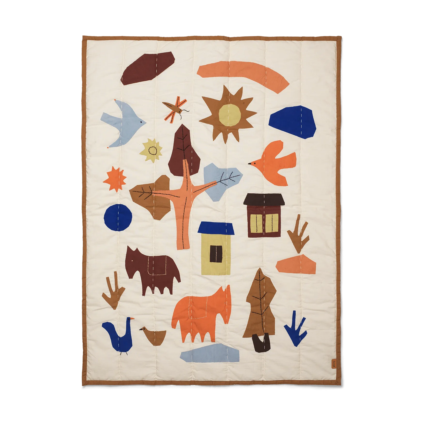 Villiga quiltad filt 80x110 cm, Off-white Ferm Living