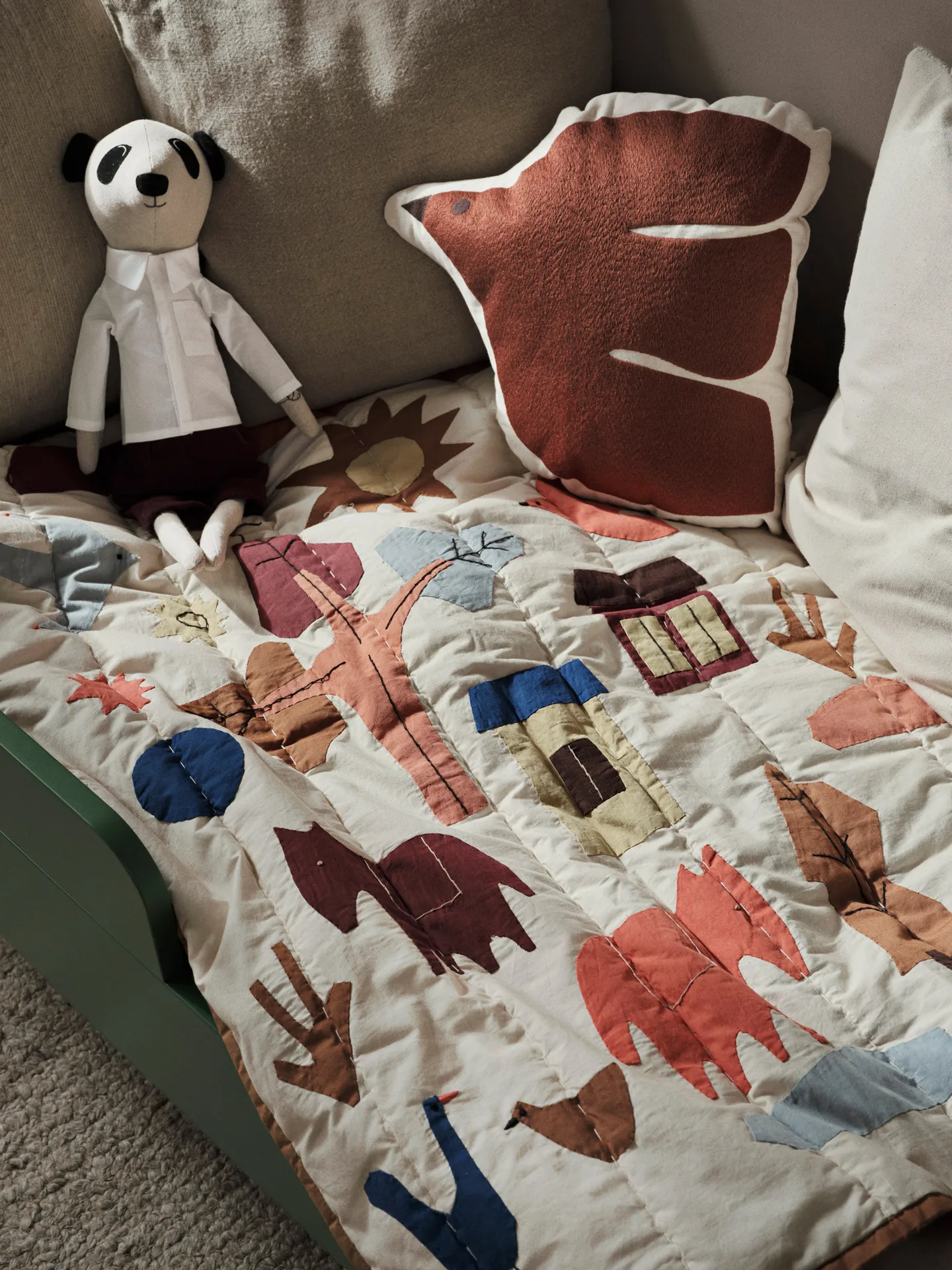 Villiga quiltad filt 80x110 cm, Off-white Ferm Living