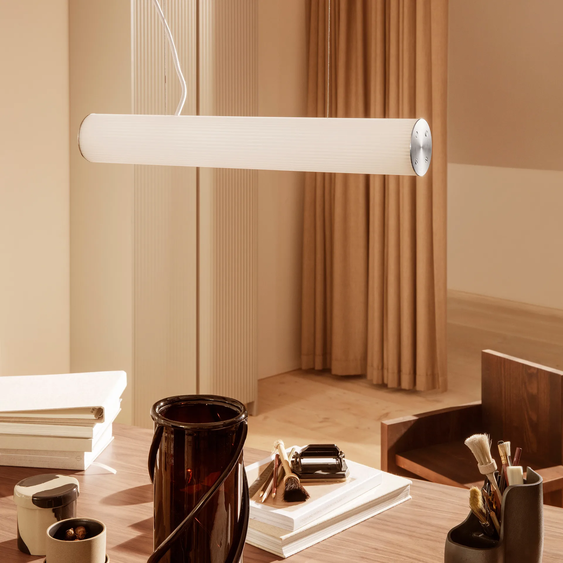 Vuelta pendel 60 cm, Vit-rostfritt stål Ferm Living