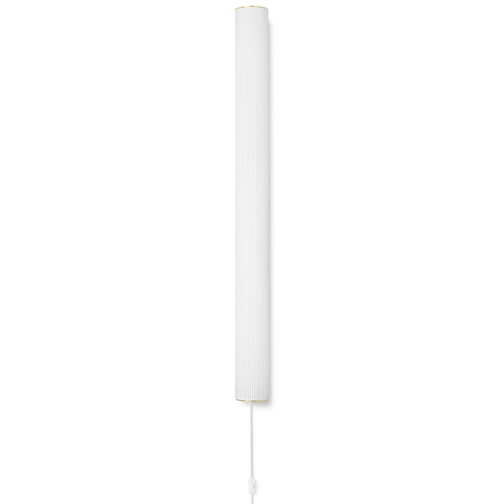 Vuelta vägglampa 100 cm, Vit-mässing Ferm Living