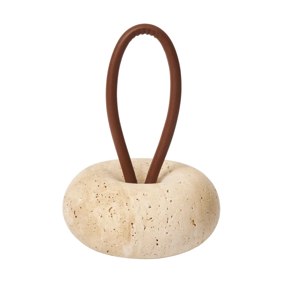 Wa dörrstopp, Travertine, Ø14 cm Ferm Living