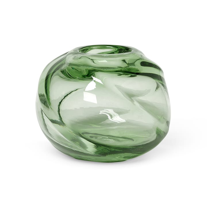 Water Swirl vas rund Ø21 cm - Recycled glass - Ferm LIVING
