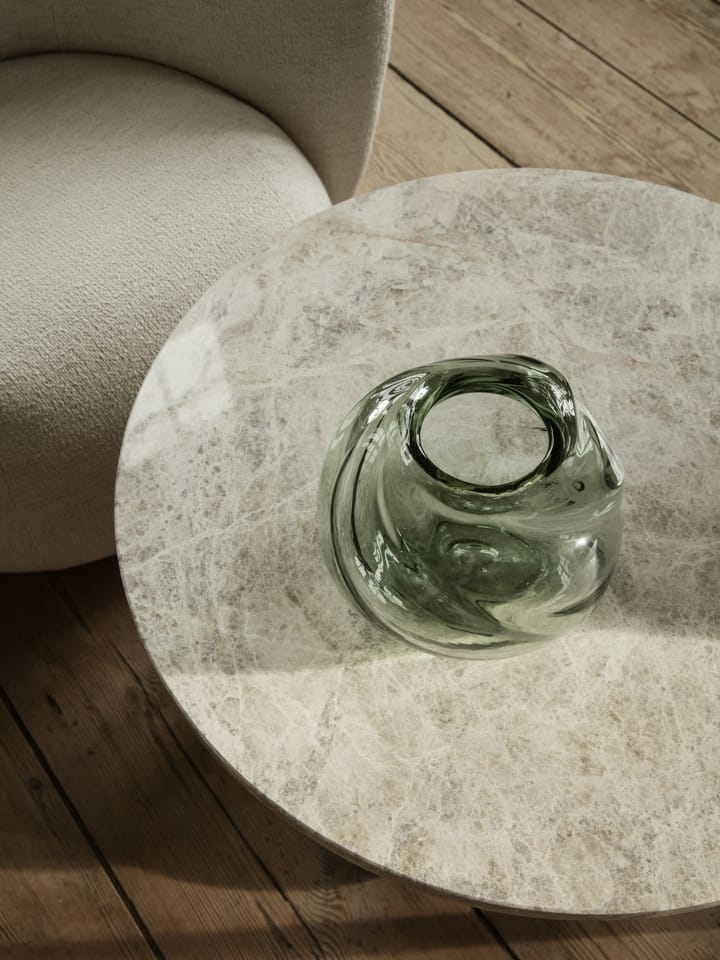 Water Swirl vas rund Ø21 cm - Recycled glass - ferm LIVING