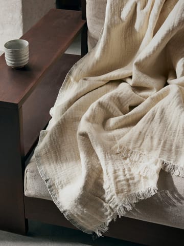 Weaver pläd 120x170 cm - Off-white - Ferm Living