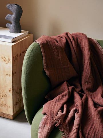 Weaver pläd 120x170 cm - Red Brown - Ferm Living
