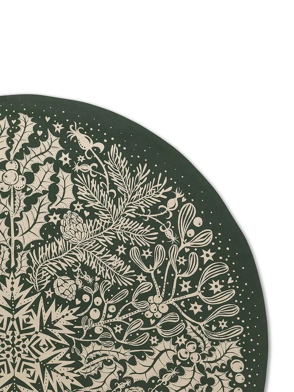 Winter Forest Tree julgransmatta, dark green Ferm Living