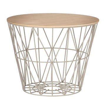 Wire basket top oljad ek - medium Ø 50 cm - Ferm Living
