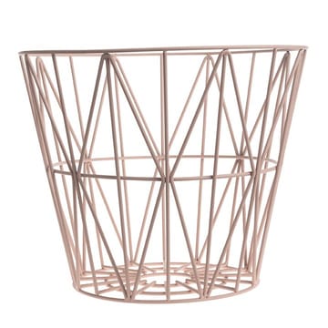 Wire korg rosa - large - Ferm Living