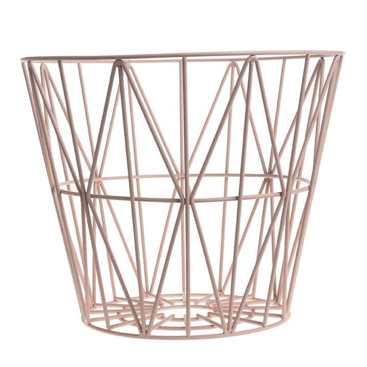 Wire korg rosa, large Ferm Living