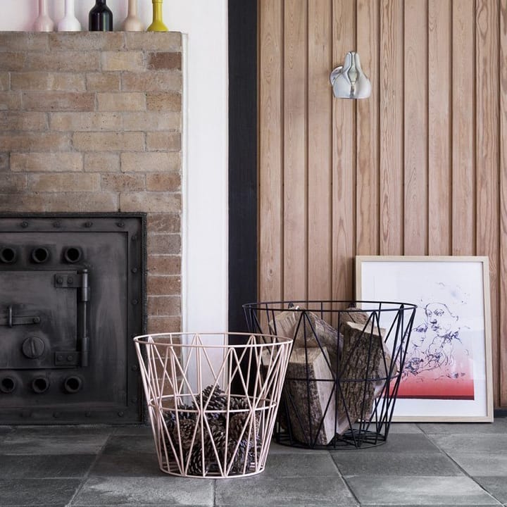 Wire korg rosa, large Ferm Living