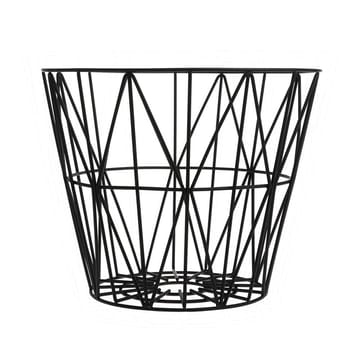 Wire korg svart - medium - Ferm Living