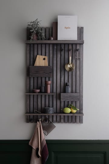 Wooden multi shelf hylla - Mörkbetsad ask - Ferm Living