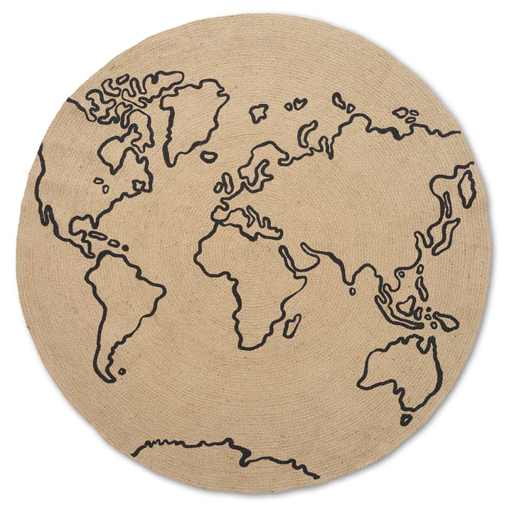 World jutematta large Ø130 cm - Beige - Ferm LIVING