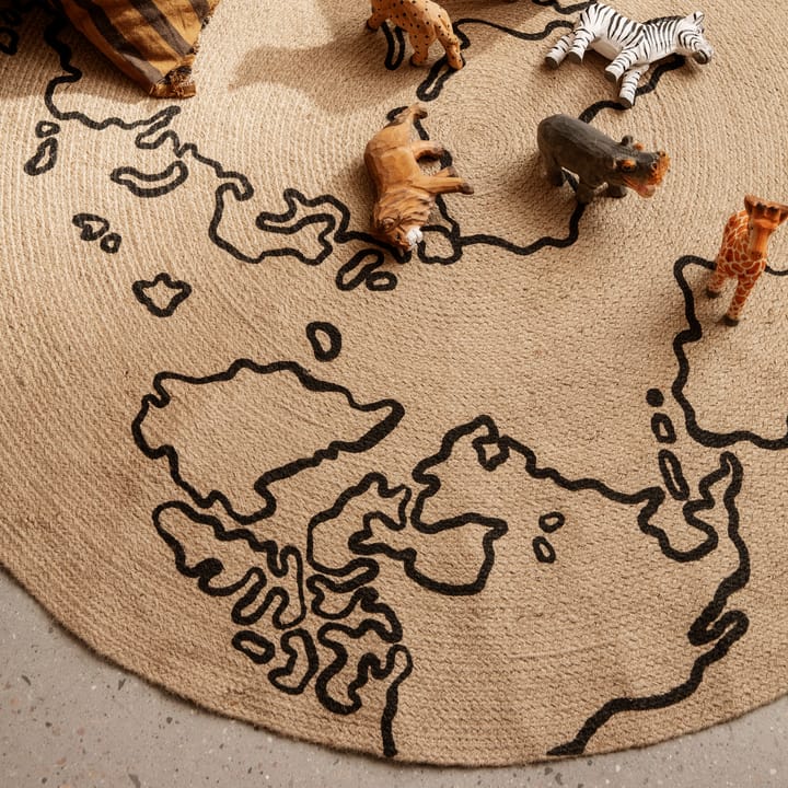 World jutematta large Ø130 cm, Beige Ferm Living