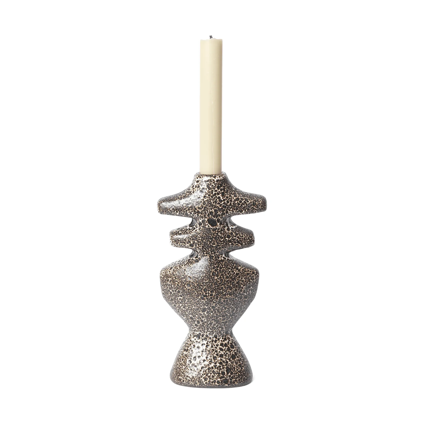 Yara ljusstake large, Brown Spot Ferm Living