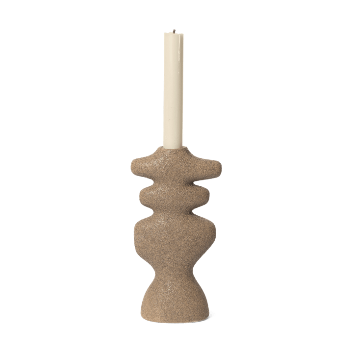 Yara ljusstake large, Dark Sand Ferm Living