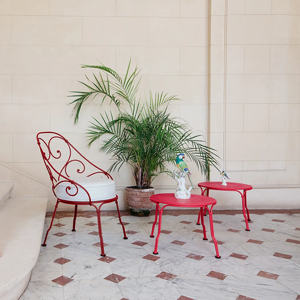1900 bord lågt, Chili (röd) Fermob