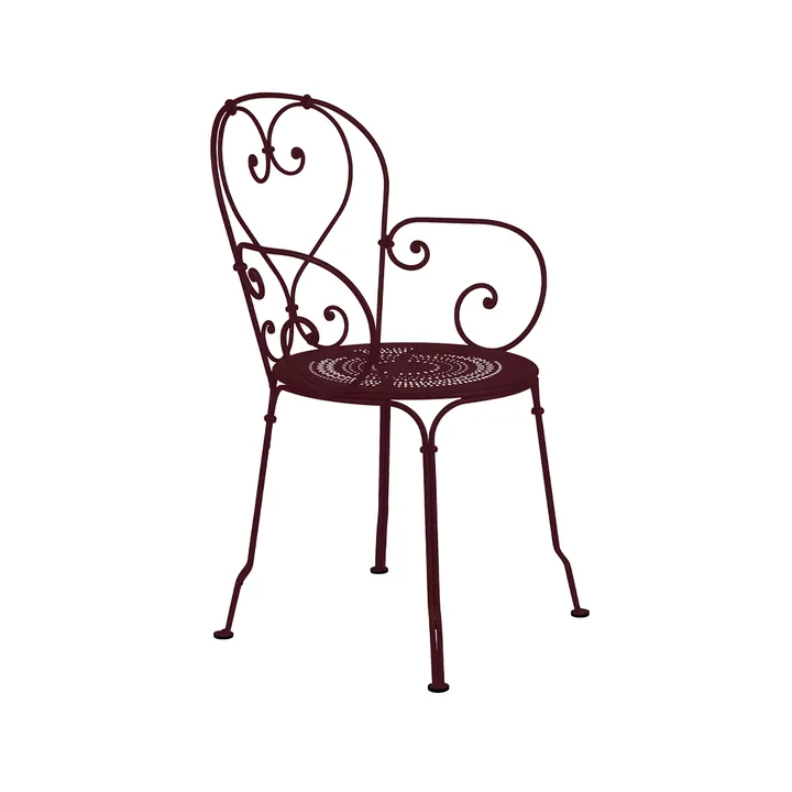 1900 karmstol - Black cherry (vinröd) (vinröd) - Fermob