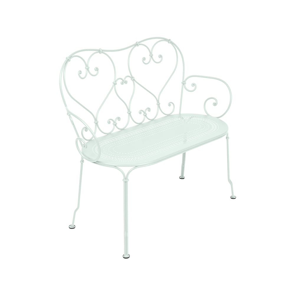 Fermob 1900 soffa ice mint | Skandinavisk Design | Trädgårdsbänkar | Grön