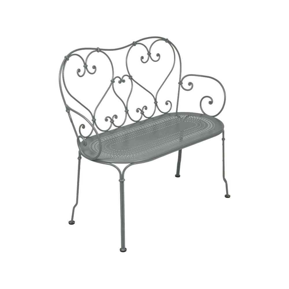 Fermob 1900 soffa storm grey | Skandinavisk Design | Trädgårdsbänkar | Grå