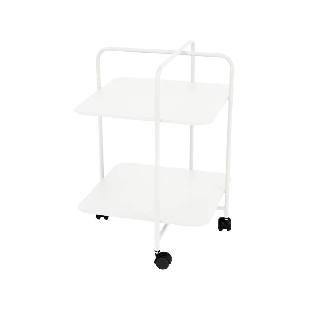 Alfred rullbord, Cotton white (vit) Fermob