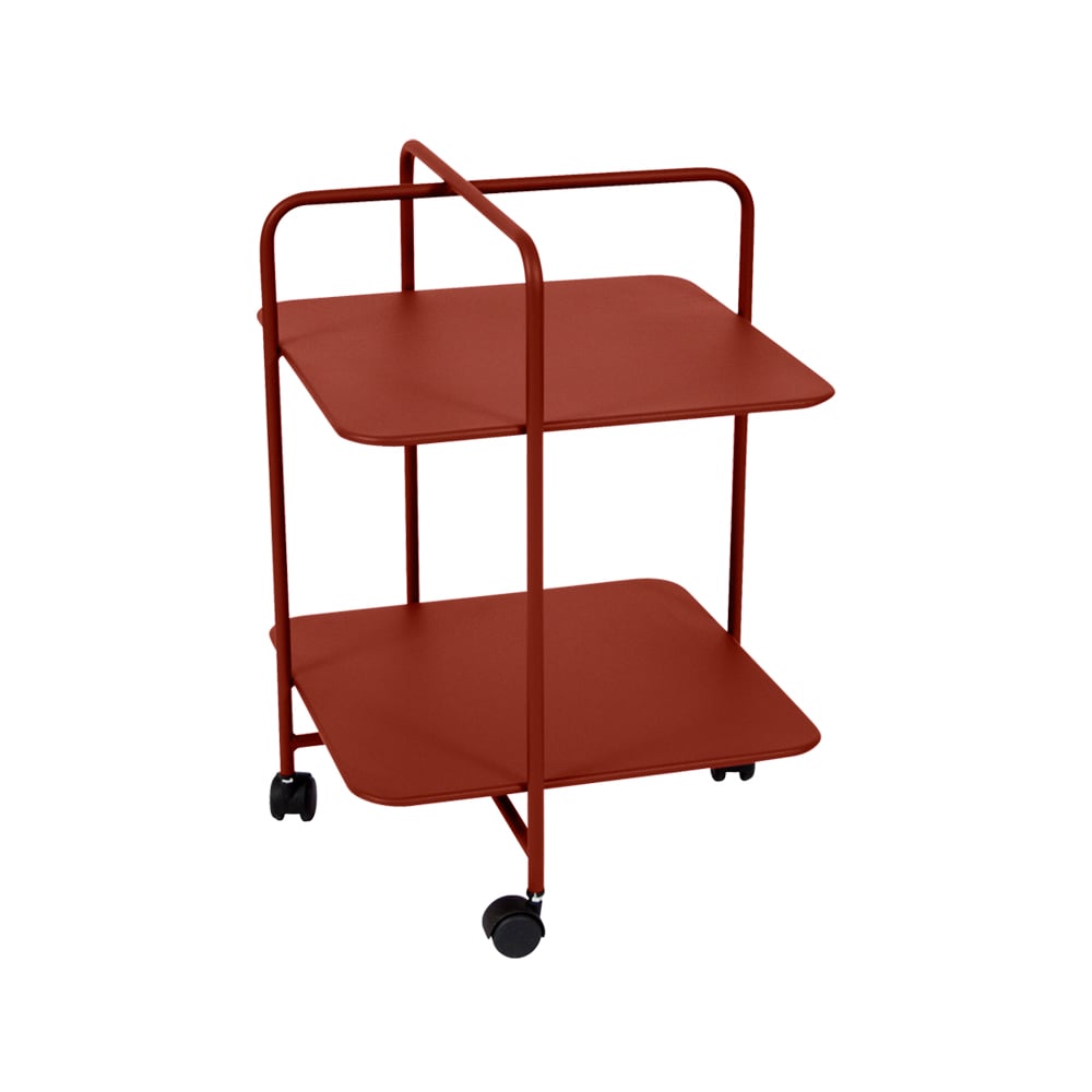 Fermob Alfred rullbord red ochre | Skandinavisk Design | Trädgårdsbord | Röd