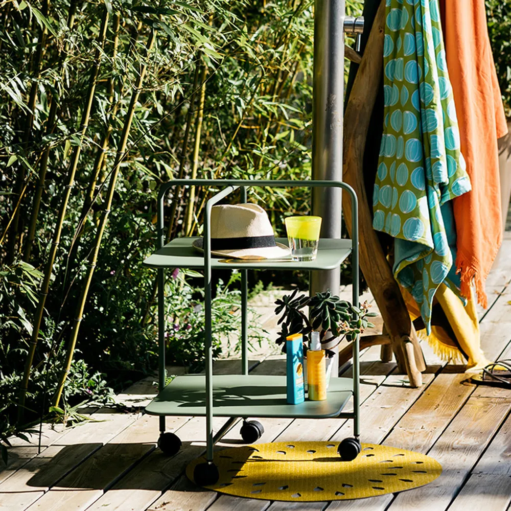 Alfred rullbord, willow green Fermob