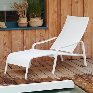 Alize fotpall - Cotton white (vit) - Fermob