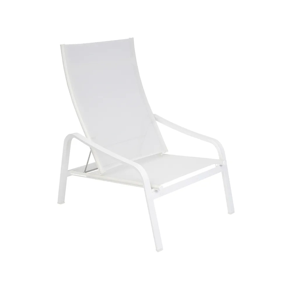 Alize karmstol låg, Cotton white (vit) Fermob