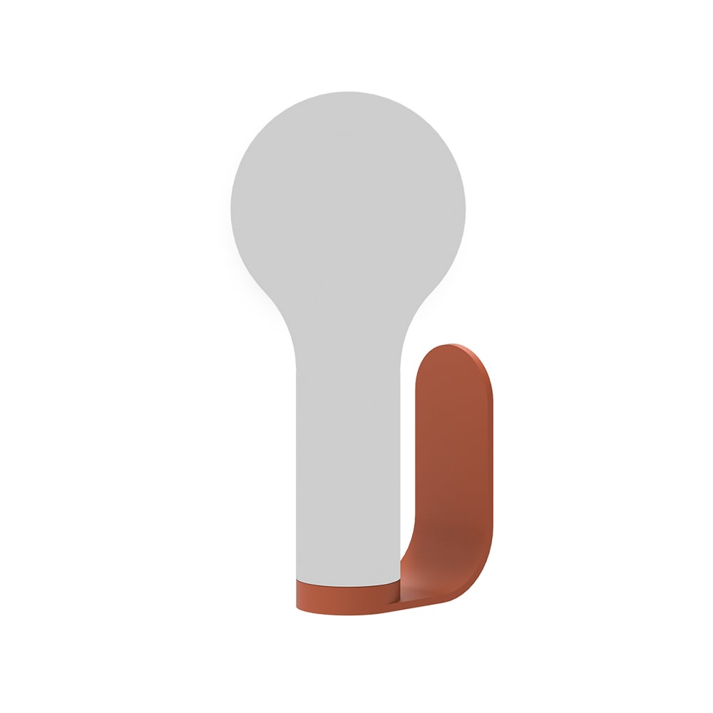 Fermob Aplô väggfäste Red ochre | Skandinavisk Design | Övriga lamptillbehör | Röd