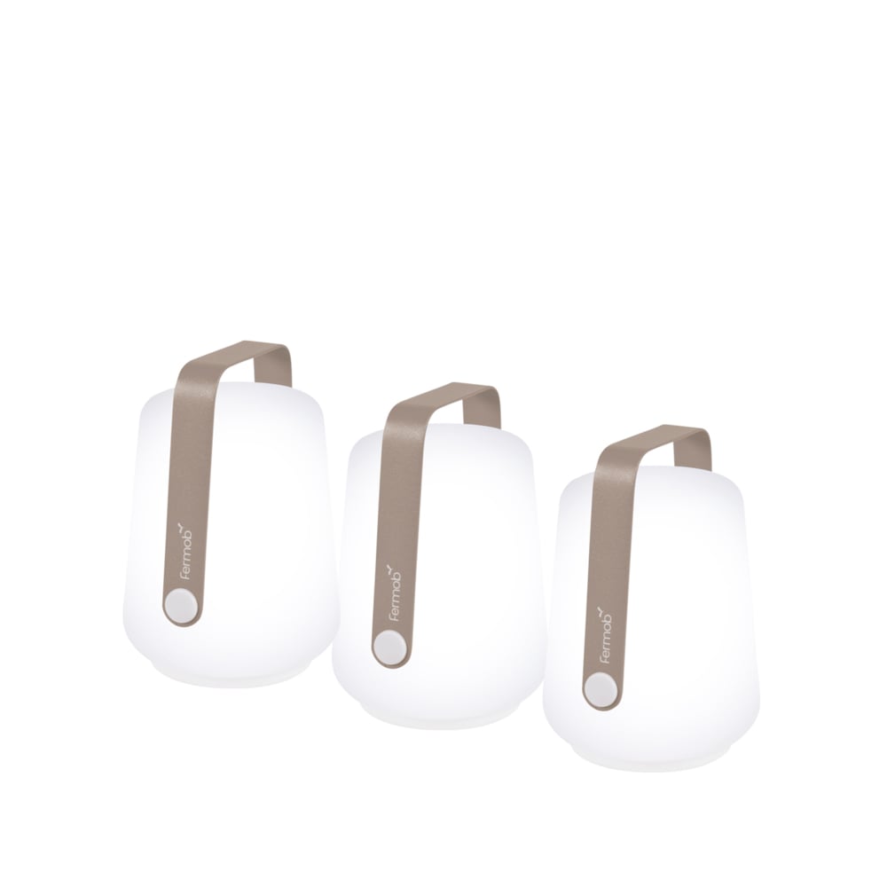 Fermob Balad bordslampa LED 3-pack Nutmeg-mini | Skandinavisk Design | Bordslampor | Beige