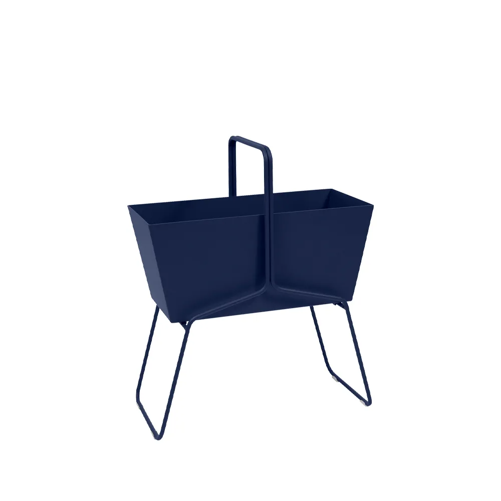 Basket high planteringsbox, deep blue Fermob