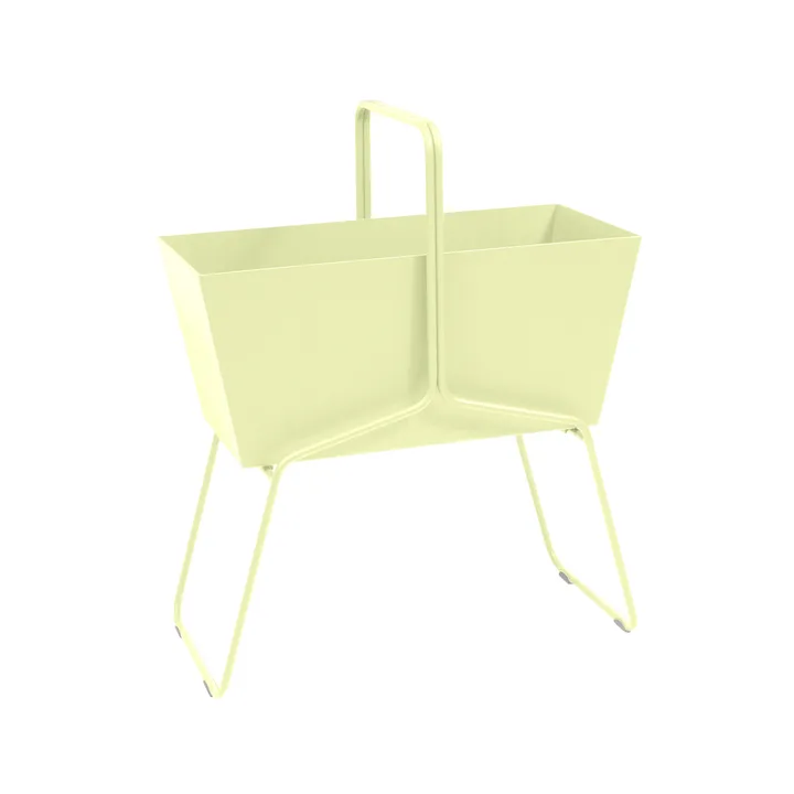 Basket high planteringsbox - Frosted lemon (gul) - Fermob