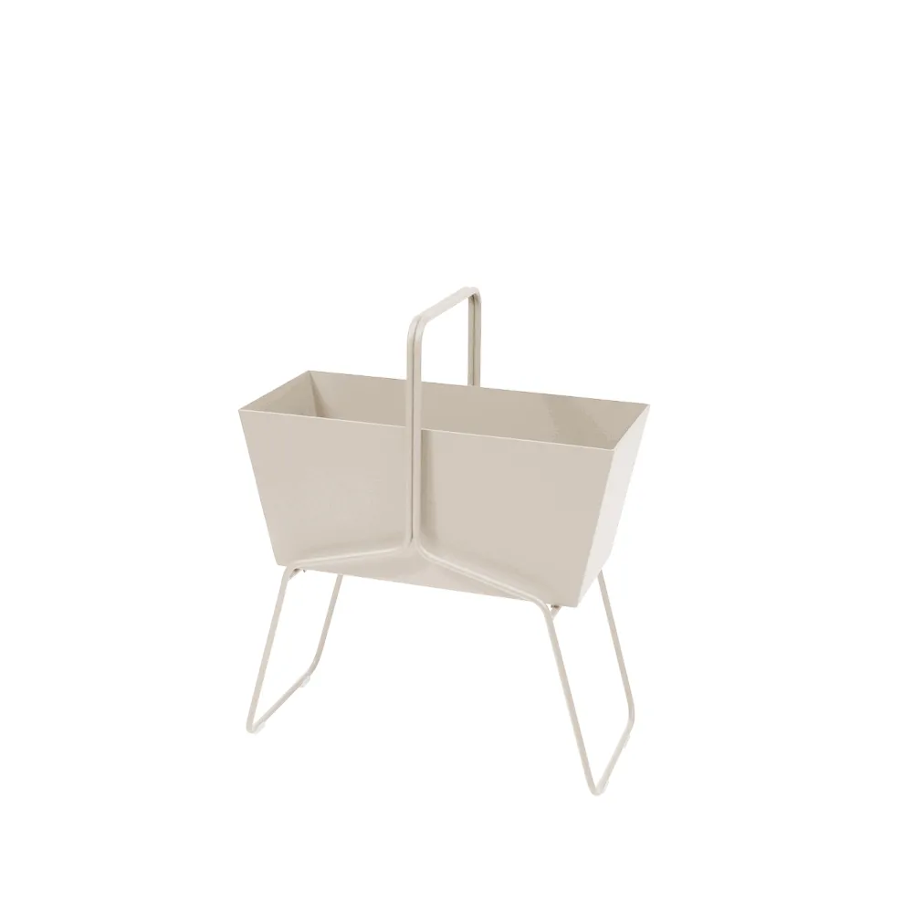 Basket high planteringsbox, Nutmeg (beige) Fermob