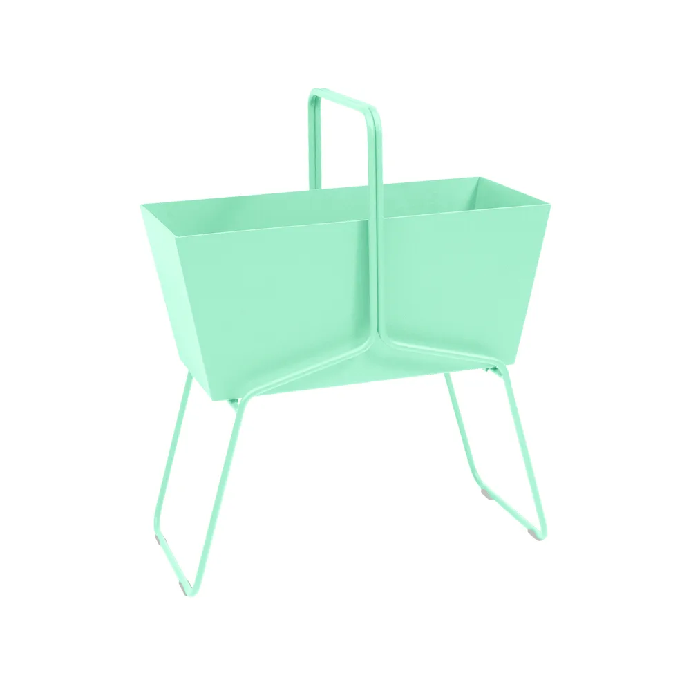 Basket high planteringsbox, opaline green Fermob