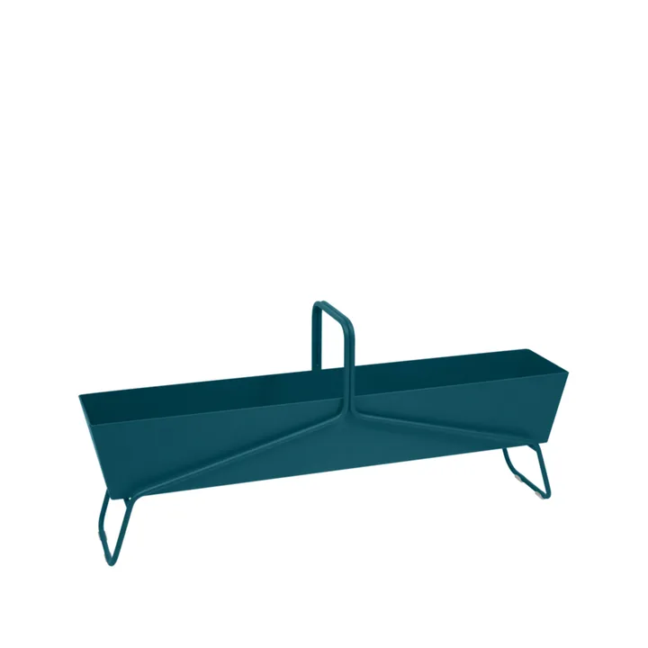 Basket long planteringsbox - Acapulco blue (blå) - Fermob
