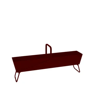 Basket long planteringsbox - Black cherry (vinröd) - Fermob