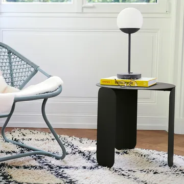 Bebop Ø45 bord lågt - Black cherry (vinröd) - Fermob