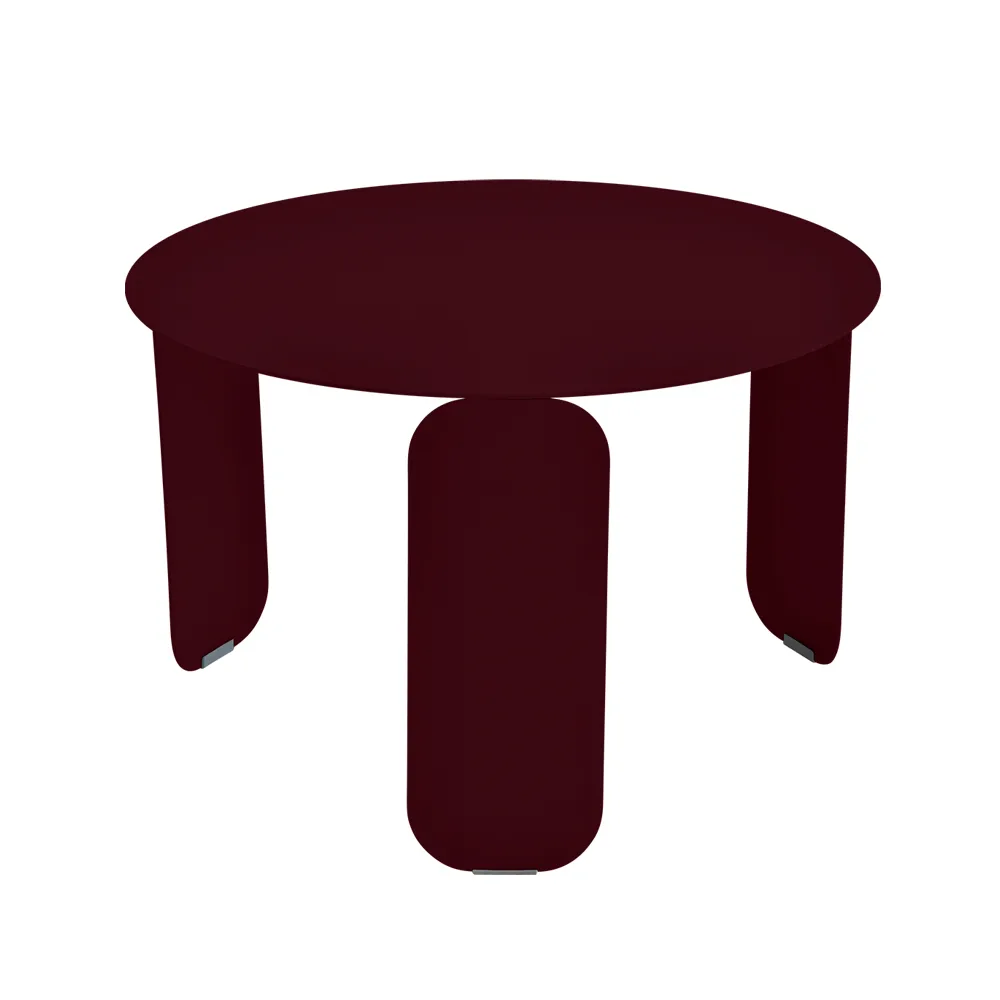 Bebop Ø60 bord lågt, Black cherry (vinröd) Fermob