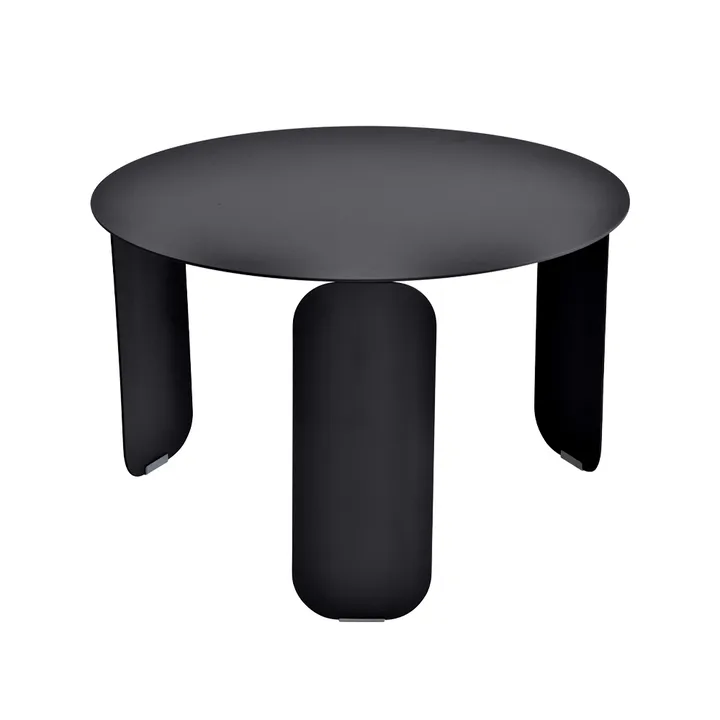 Bebop Ø60 bord lågt - Liquorice (svart) - Fermob