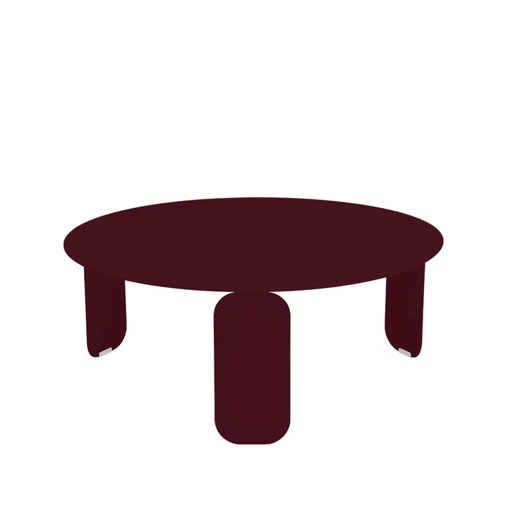 Bebop Ø80 bord lågt - Black cherry (vinröd) - Fermob