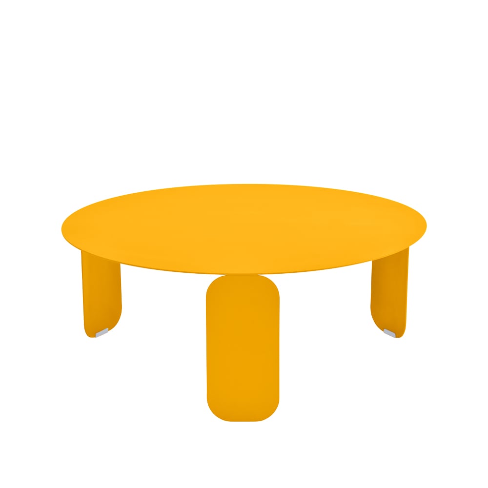 Fermob Bebop o80 bord lågt honey | Skandinavisk Design | Trädgårdsbord | Gul